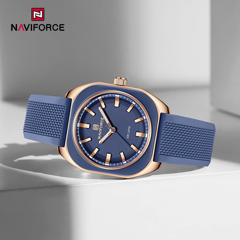 NAVIFORCE New Quartz Women's Watches Sports Fashion Simple Silicone ...