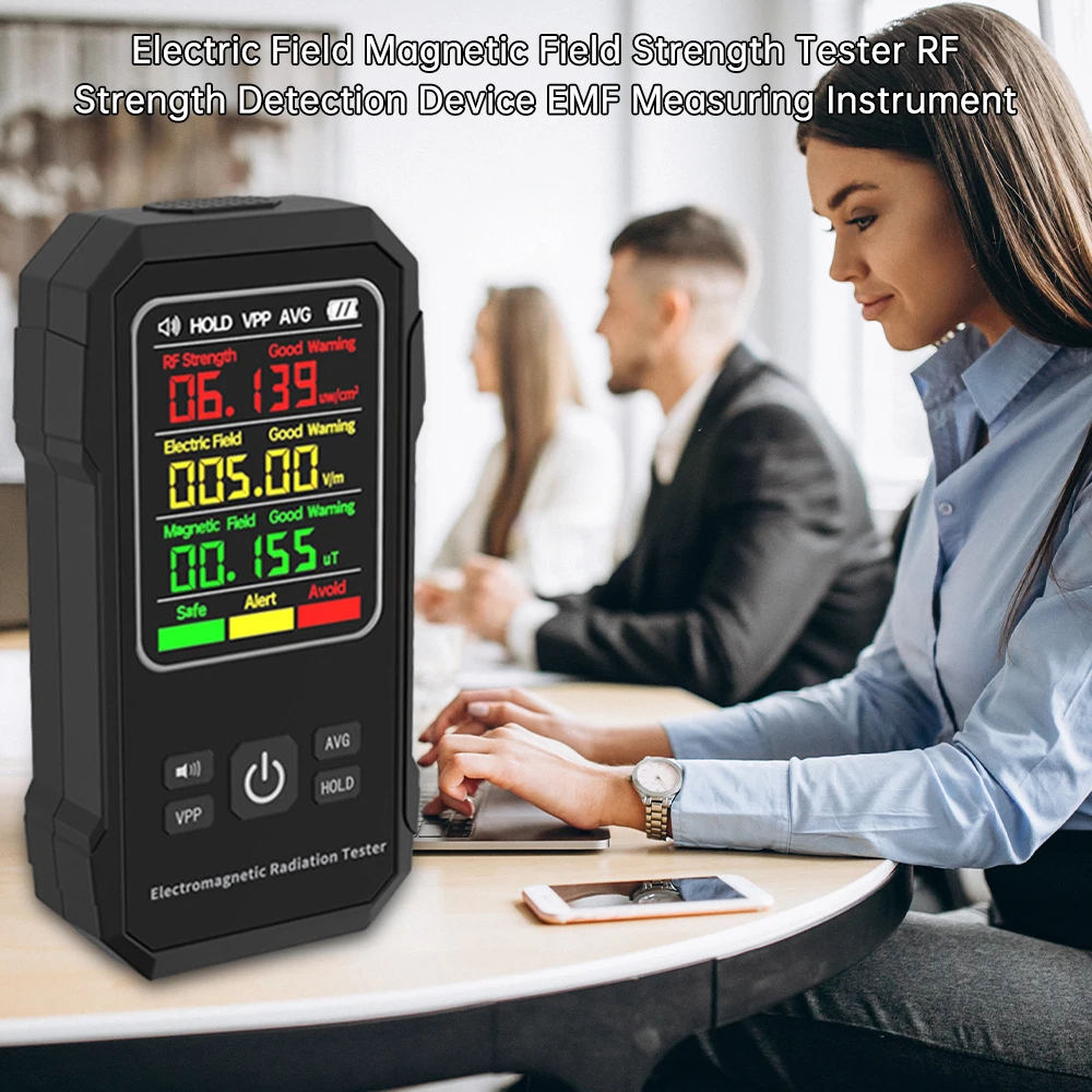 Electric Field Intensity Tester Magnetic-field Intensity Test Meter Electromagnetic Radiation Detector RF Strength EMF Meter