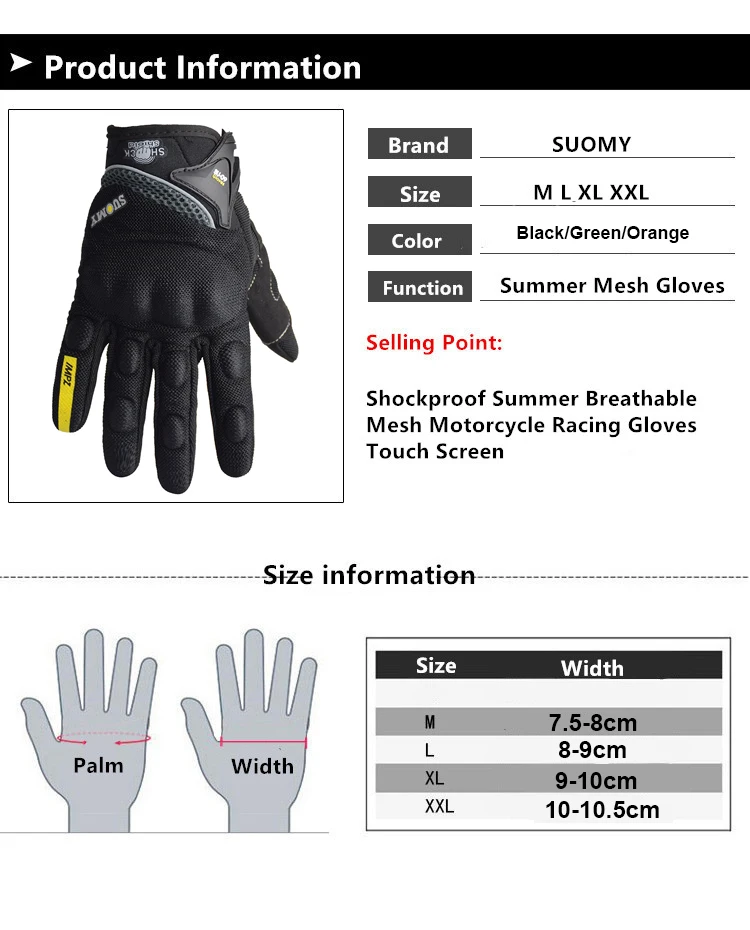 suomy motorcycle gloves summer breathable mesh moto bike cycling gloves men women touch screen motocross full finger xxl motorcycle gloves sports gloves cycling gloves