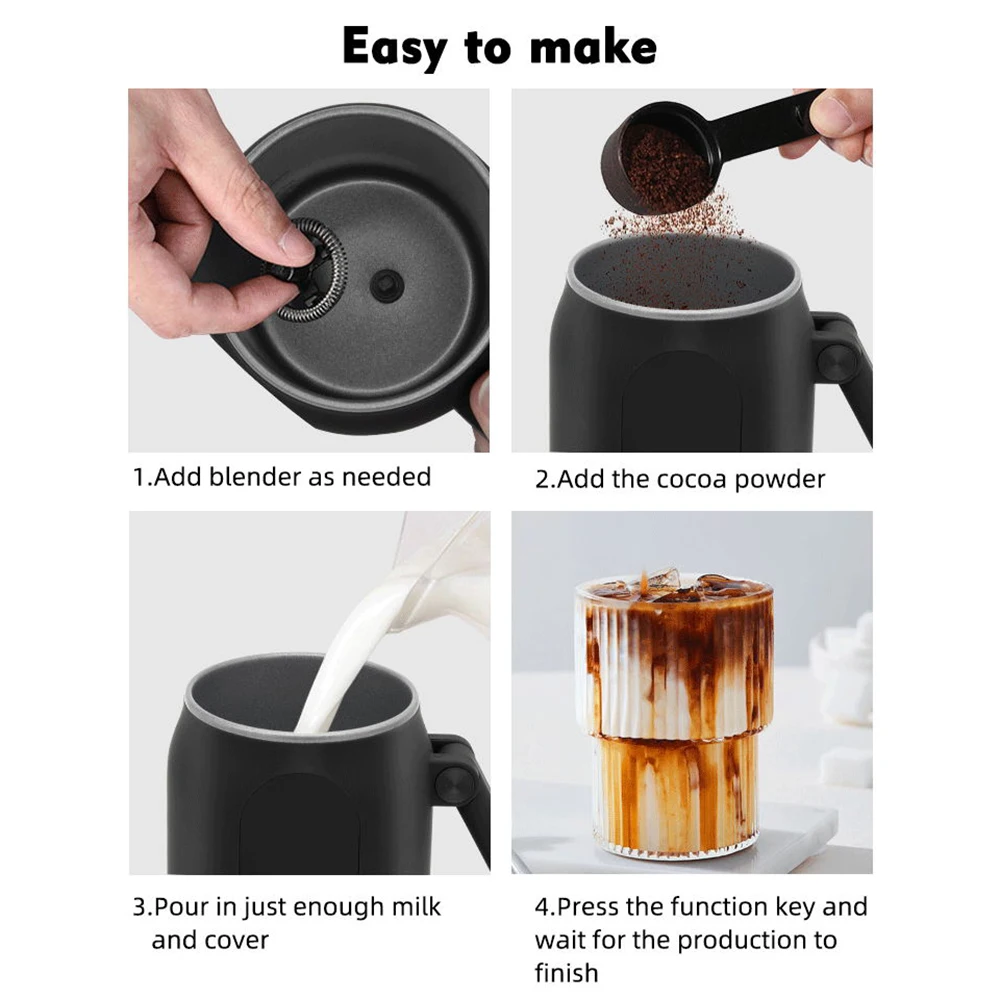 4-in-1 Electric Milk Frother and Steamer