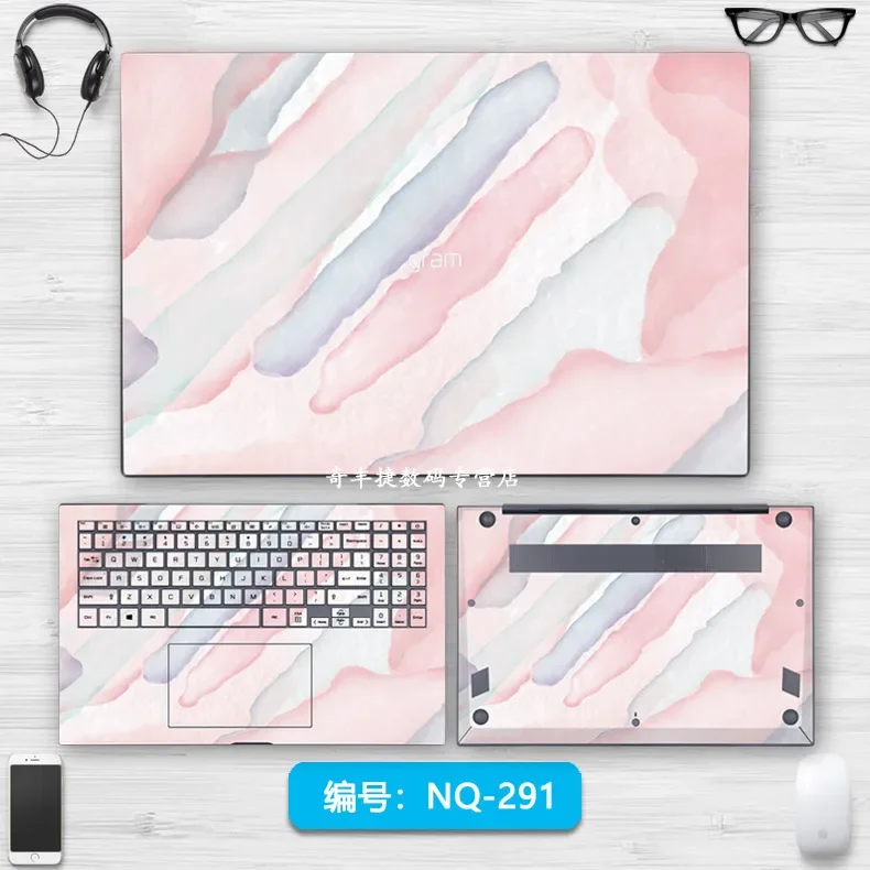사전 절단 스킨 스티커 커버 필름, 2023 LG 그램 16 16T90P 14T90P 14Z90RSB 14Z90RSD 16Z90RJ 15Z90RTC 용, 1xTop + 1xPalmrest + 1xbottom