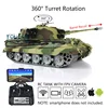 HENG LONG 1/16 7.0 RC Tank Customized King Tiger FPV Barrel Recoil 3888A Metal TH17530-SMT4 1
