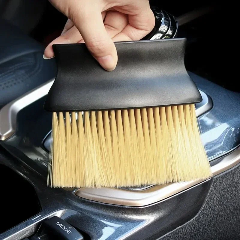 Dust Removal Brush for Car Air Conditioner Outlets - Soft Cleaning Tool
