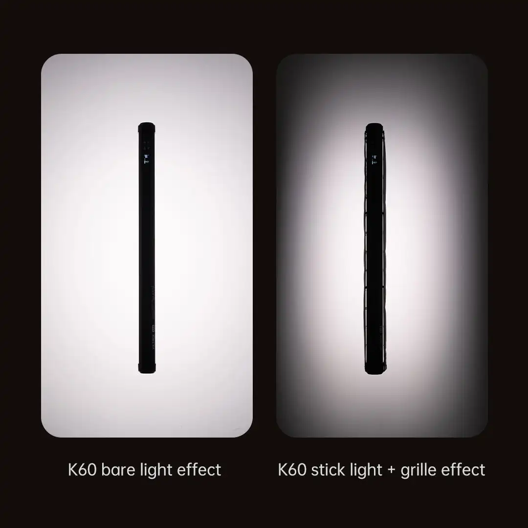 K60 RGB LED Stick Light 20W Handheld Tube Wand Stick 2500K-8500K Photography Lig