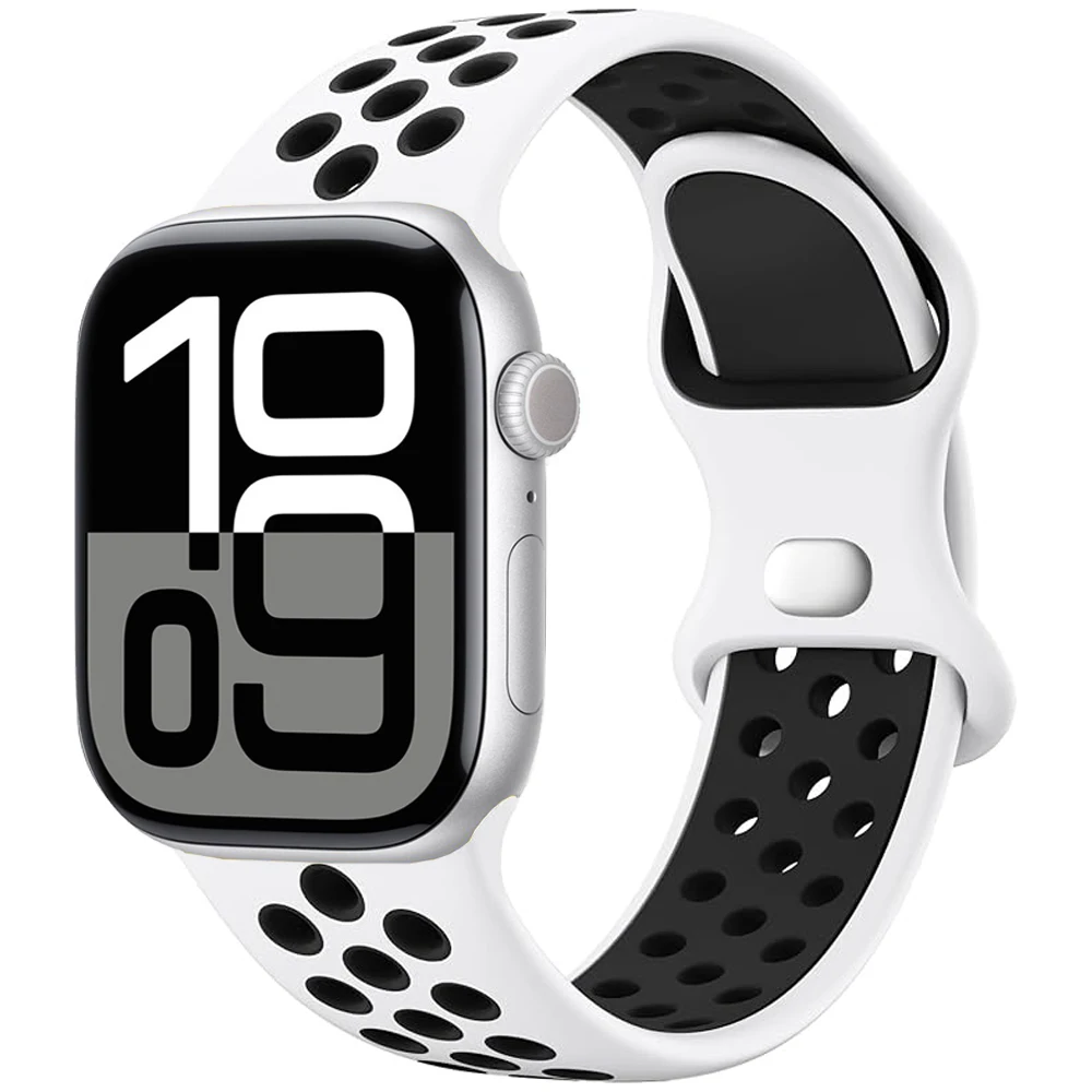 Premium Soft Silicone Band with Metal Buckle