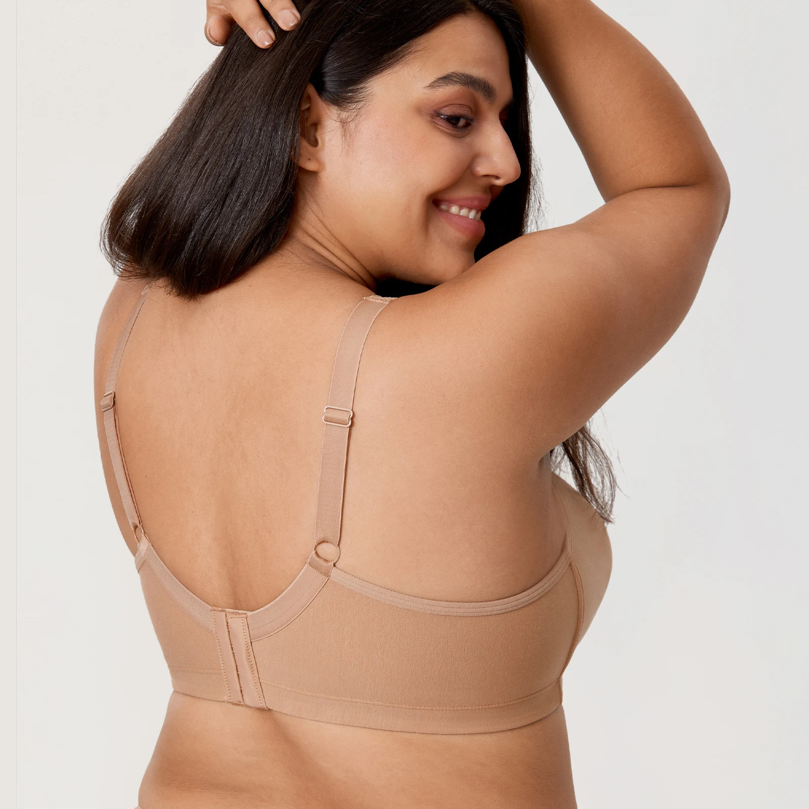 Women's Plus Size Wireless Lace Cotton Bra Unlined Full Coverage Comfort Breathable Sleeping Bras D DD E F G