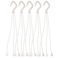 5pcs White Hooks For Baskets Flowerpot Hangers Durable Plant Shelves Garden Accessories Plastic Planter Hooks Outdoor Furniture