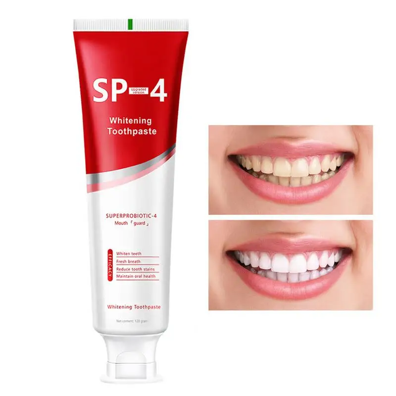 

120g White Toothpaste Natural Tooth Whitener Paste Remove Yellow Tartar Teeth Tain Removing Toothpaste Oral Odor Fresh breath