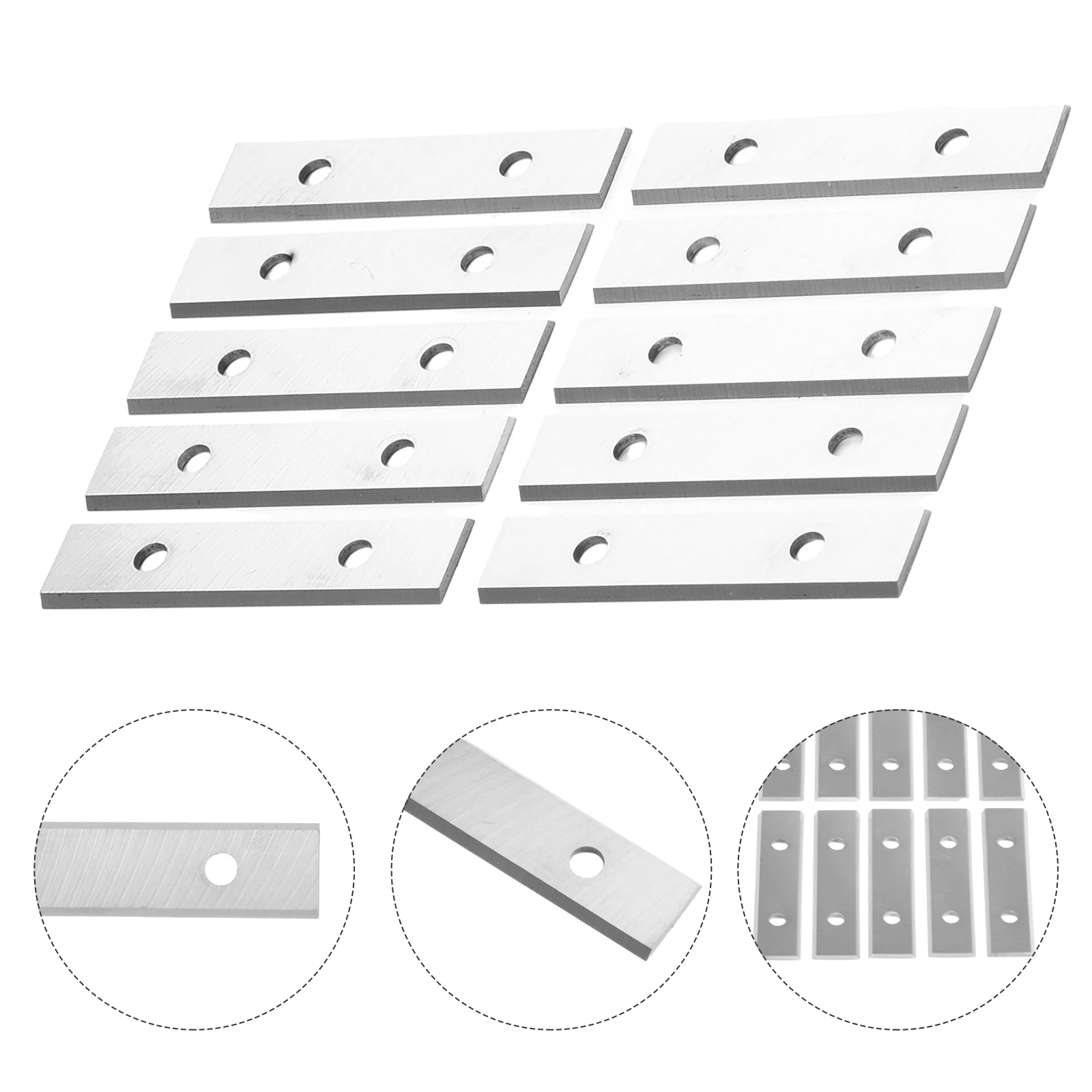 

Carbide Reversible Insert Cutter Paint Scraper Square 10pcs 50x12x1.5mm Blades Carbide Inserts Cutter Blades Durable Effective