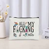 Take Your Meds Fun Medicine Bag Organizer Sundry Storage Zipper Canvas Bag Reusable Office Pencil Case Wallet Travel Makeup Bags 5