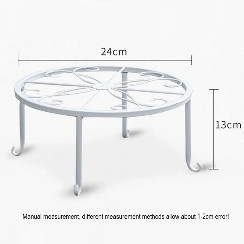 Plant Stand Metal Flower Pot Base Holder Stool For Home Garden Indoor Outdoor Flower Plant Display Free Standing Bonsai Holder