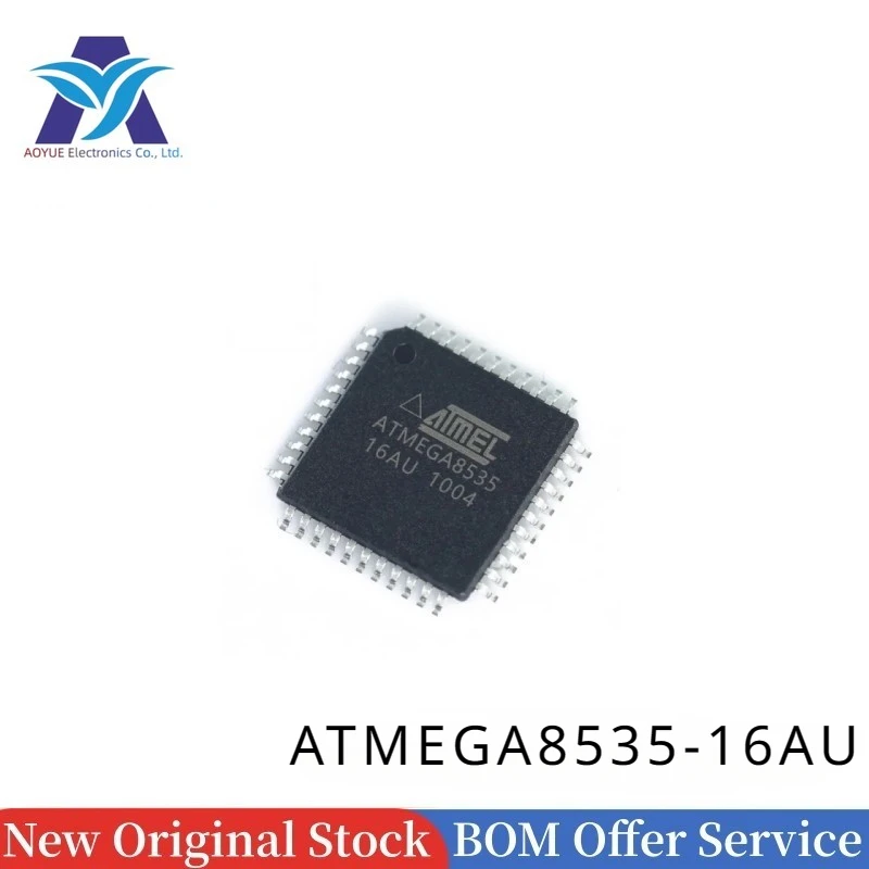 

5pcs/lot IN STOCK ATMEGA8535-16AU ATMEGA8535-16U ATMEGA853516U QFP44 8-bit Microcontroller 8K Bytes In-System Programmable Flash