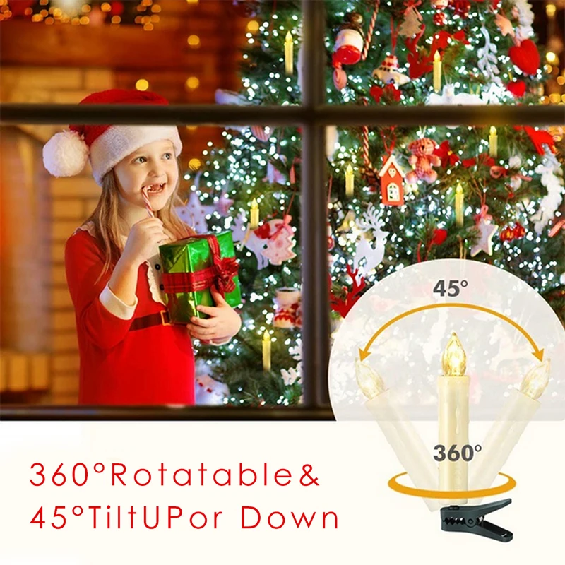 LED Electronic Candle Timer Remote Battery Operated Flickering Flame Wedding Birthday Home Decoration Christmas Tree Candle electronic candle