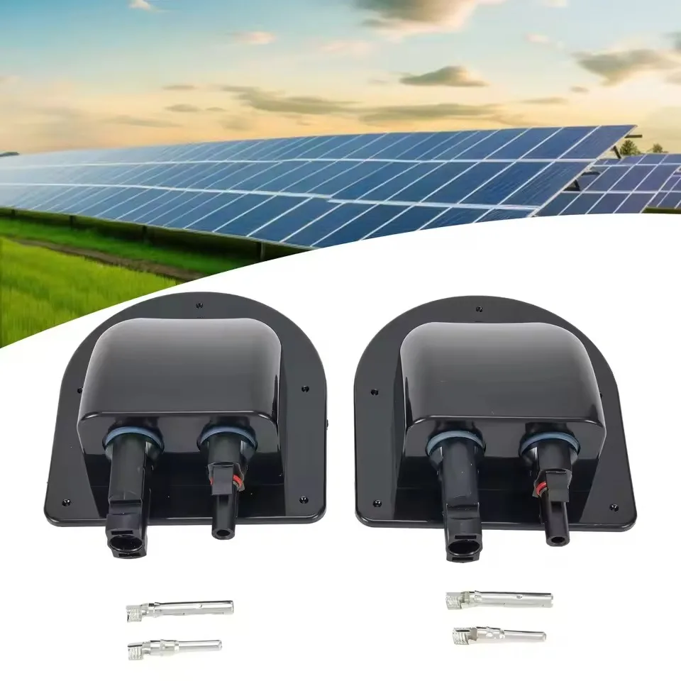 White ABS Solar Panel Cable Gland Box for RV Motorhome
