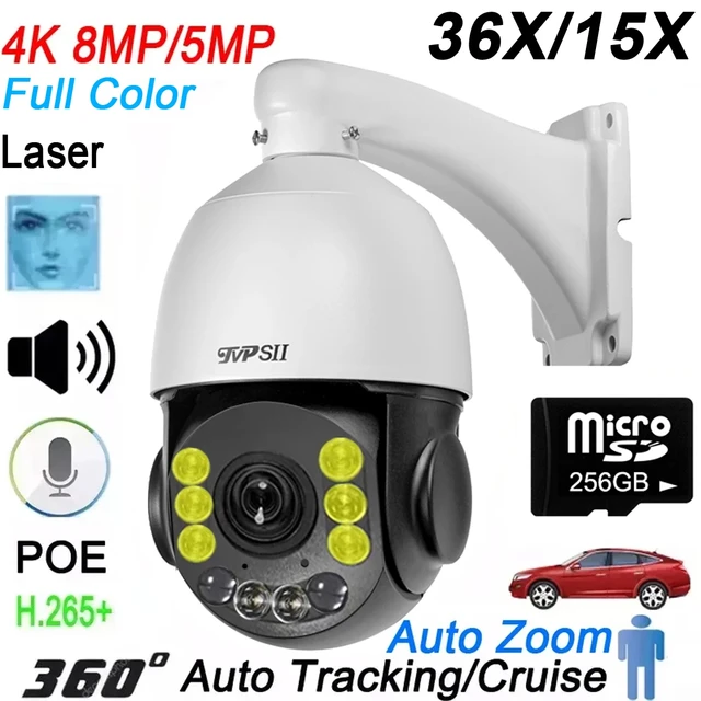 2MP 1080P 5MP Auto Cruis Infrared Led Outdoor 360° Rotation 36X