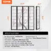 Room Divider, 4 Panel Japanese Room Divider Screen, Wood Folding Privacy Screen Indoor 6