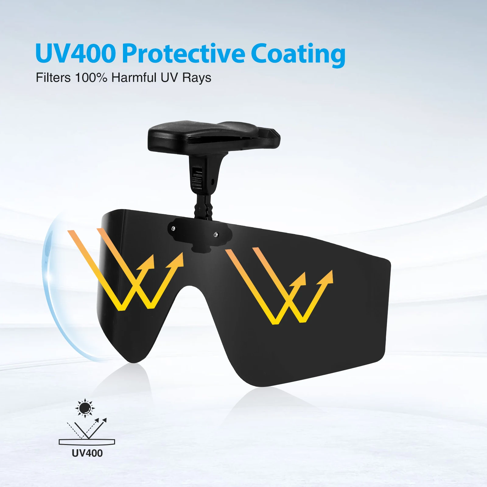 Polarized Fishing Glasses Hat Visors Sport Clips Cap Clip On Sunglasses Anti-UV For Fishing Biking Hiking Riding Eyewear UV400 polarized sunglasses fishing sunglasses