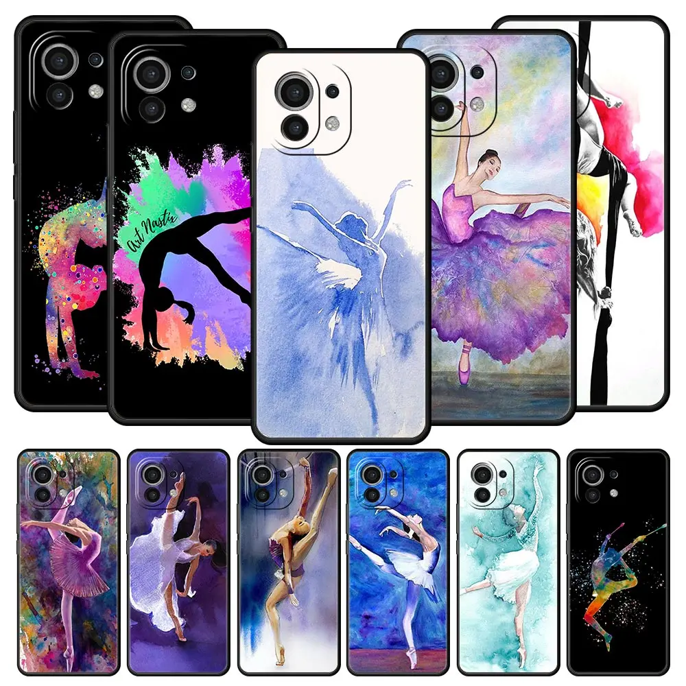 Gymnastics Watercolor Soft TPU Phone Case