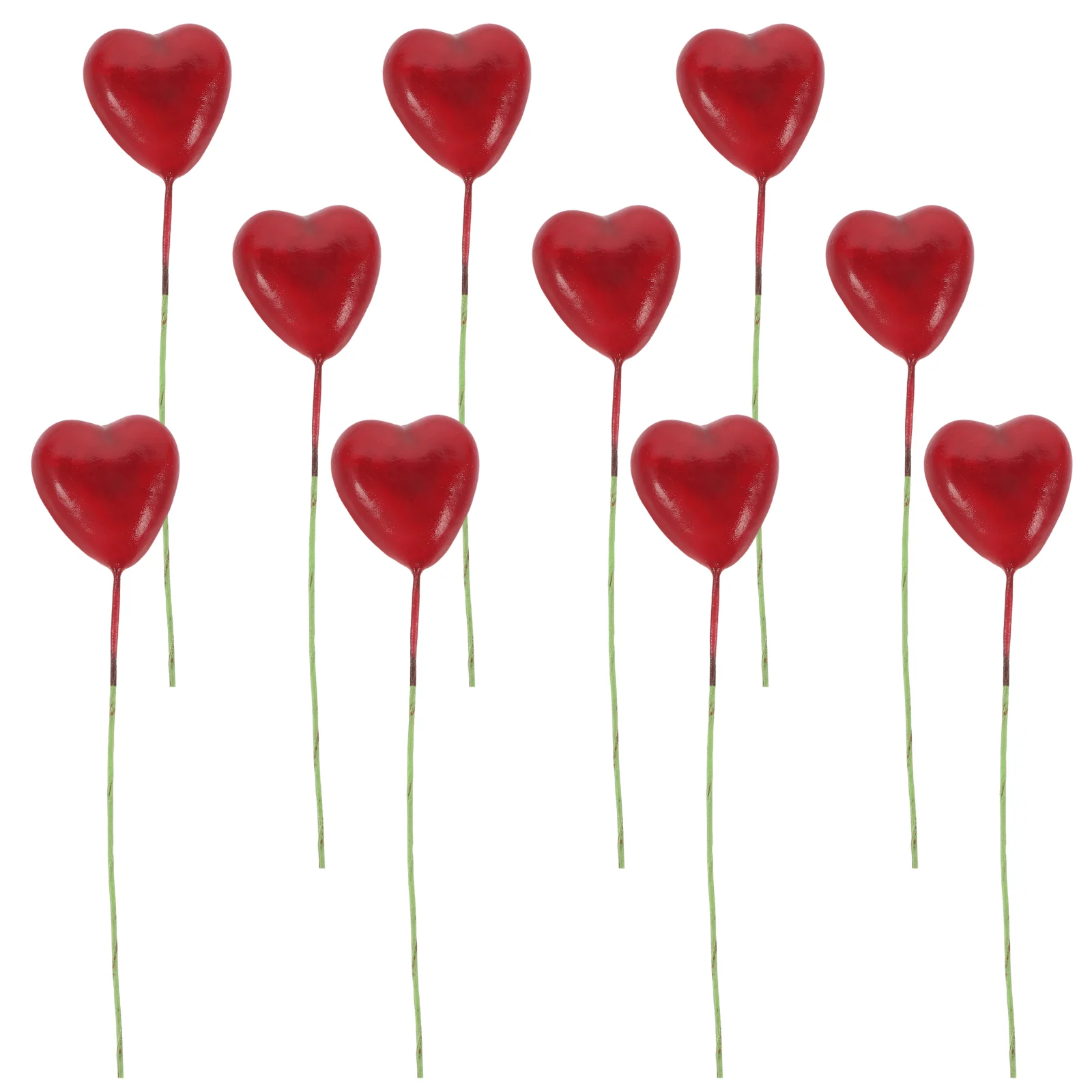 

Love Heart Cake Picks Mini Miniature Simulation Balloon Birthday Decoration Props House Play Toys