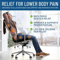High Quality Coccyx Orthopedic Seat Cushion Cooling Gel Seat Cushions Memory Foam Ergonomic Pressure Relief Seat Cushion 2