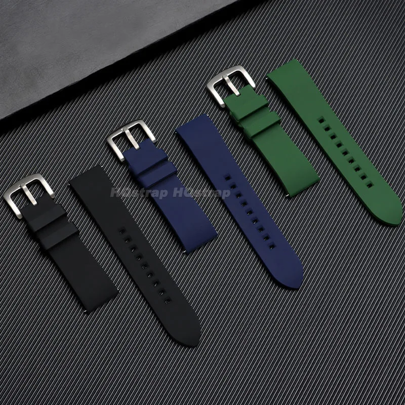 Durable Silicone Waterproof Watch Strap with Quick Release - Versatile Sizes