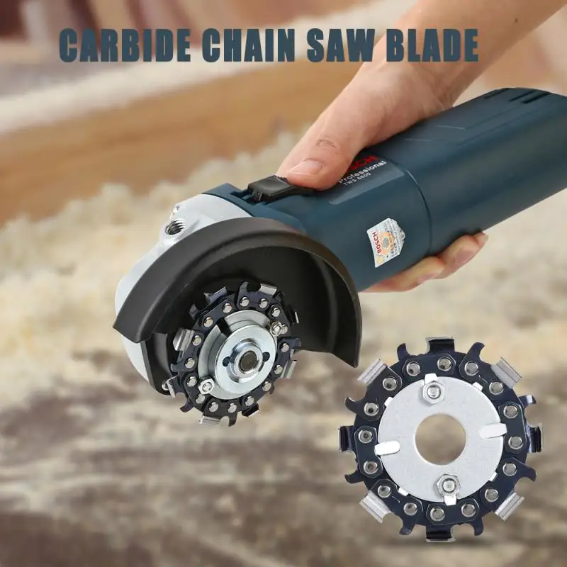 

Round Angle Grinder Disc 8 Teeth Fine Cut Chain Wood Carving Disc Woodworking Chain Grinder Chain Saws Disc Chain Plate Tools