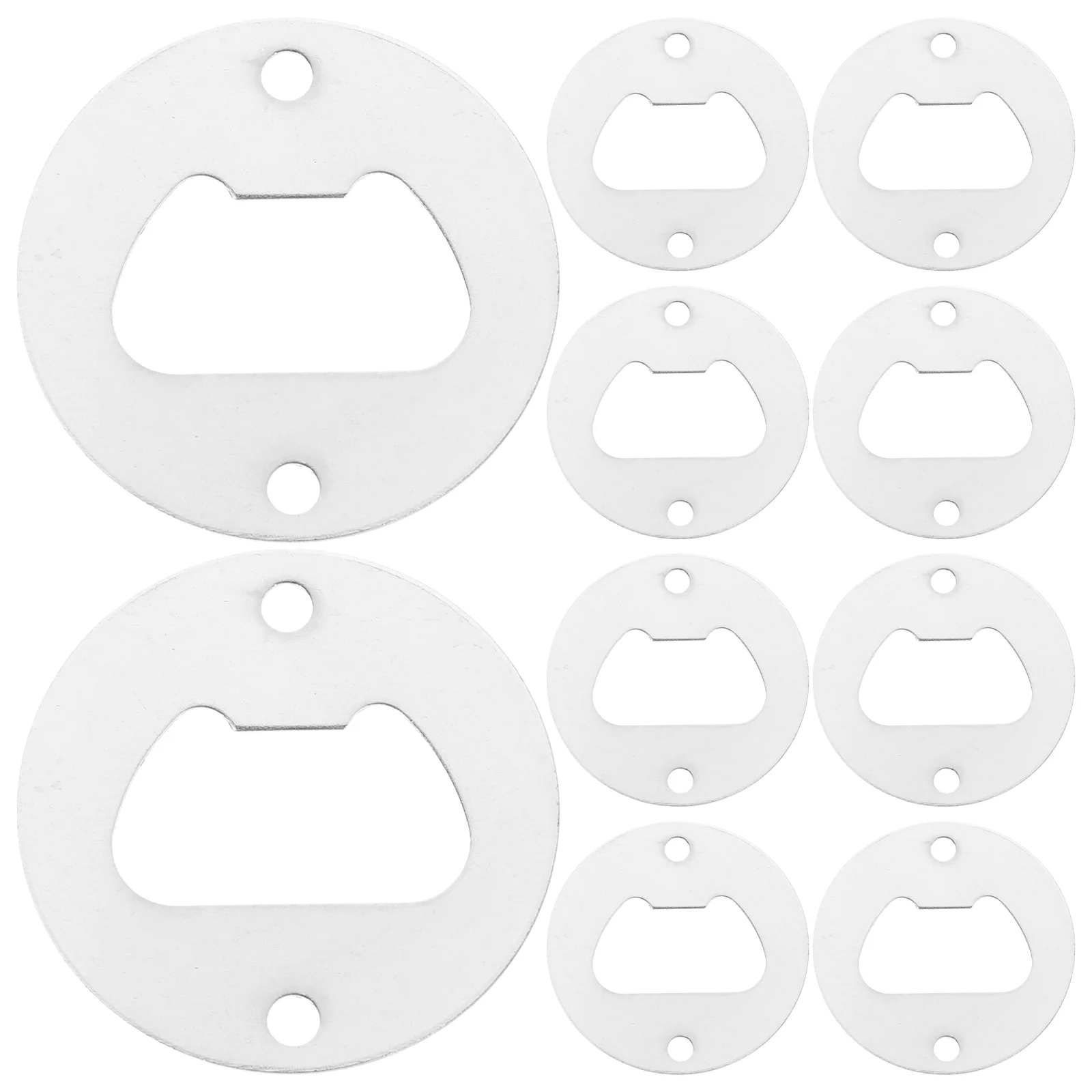 

Round Metal Strong Polished Bottle Opener Insert Parts Beer Bottle Opener Silver