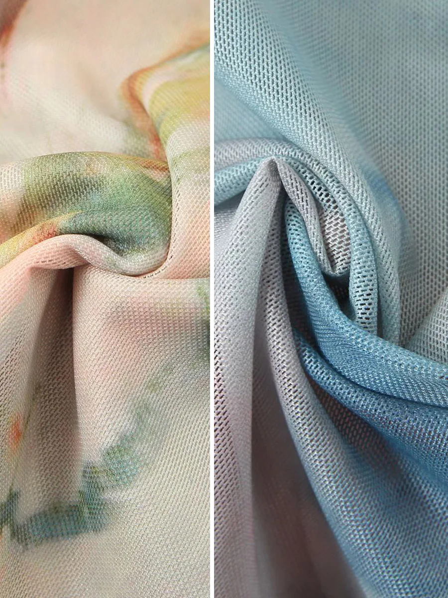 Premium Elegant Spaghetti Strap Dresses French Floral Voile Yellow Dream Print Slit Plus Size Women Dress Autumn 2025