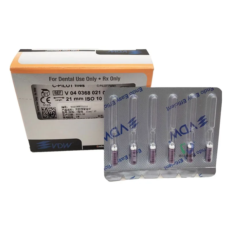 Size 6/8/10/12/15 VDW STERILE C-PILOT Files 19mm 21mm 25mm VDW C-Pilot Files Endo Files Dental Root Canal Files VDW C Pilot 6
