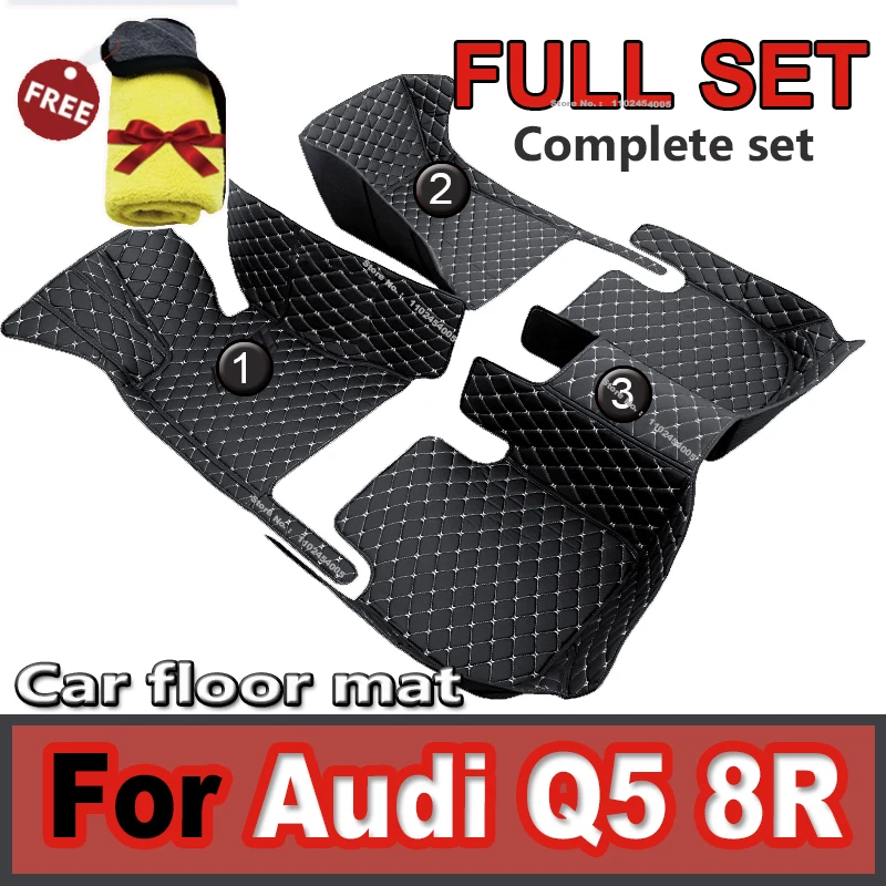 

Автомобильные коврики для Audi Q5 8R MK1 2009-2017, роскошный кожаный коврик, Прочный противоударный ковер, автомобильные аксессуары для интерьера автомобиля