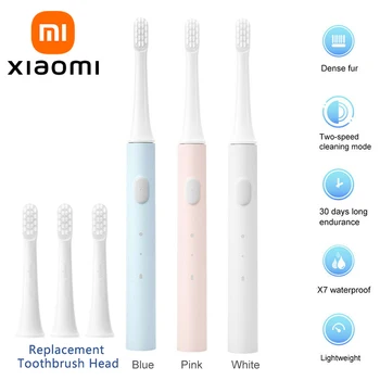 XIAOMI Mijia T100 Sonic Electric Toothbrush Mi Smart Tooth Brush Colorful USB Rechargeable IPX7 Waterproof For Toothbrushes head 1
