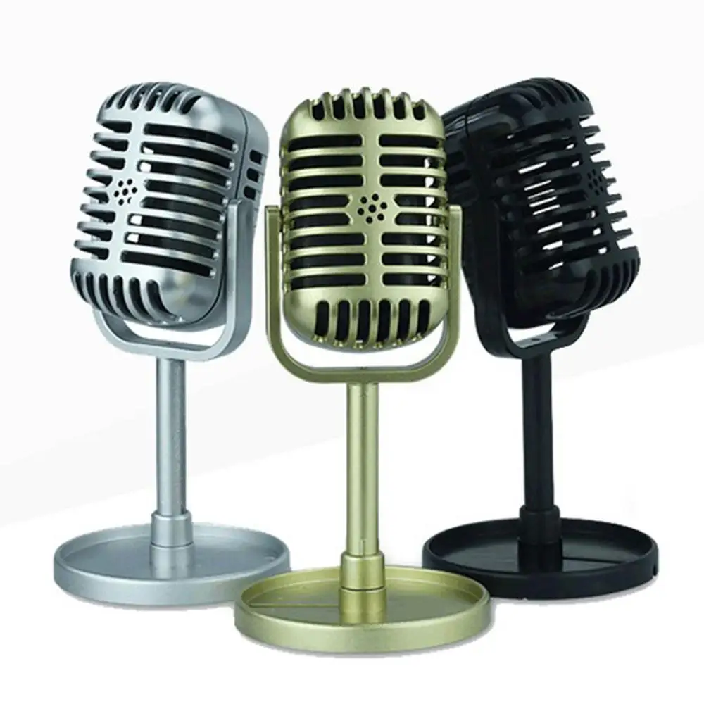 Modèle d'accessoire de microphone vintage, support de microphone rétro à  réglage flexible de la hauteur avec accessoire de micro, créativité de  fabrication exquise stable pour la prise de(Or) : : Instruments de