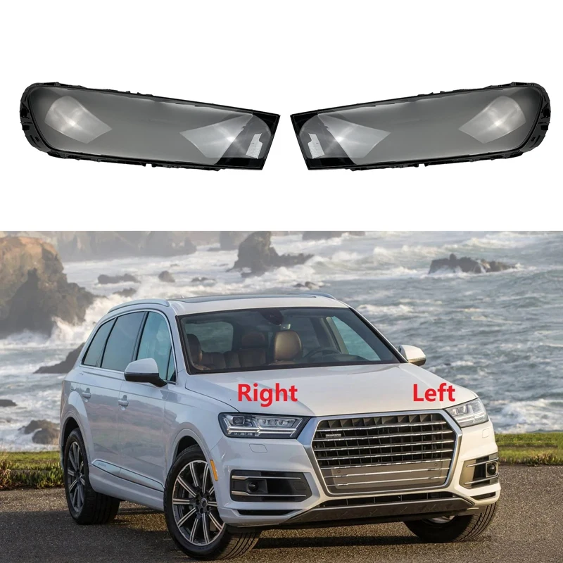 

For- Q7 2016 2017 2018 2019 Headlight Shell Lamp Shade Transparent Lens Cover Headlight Cover