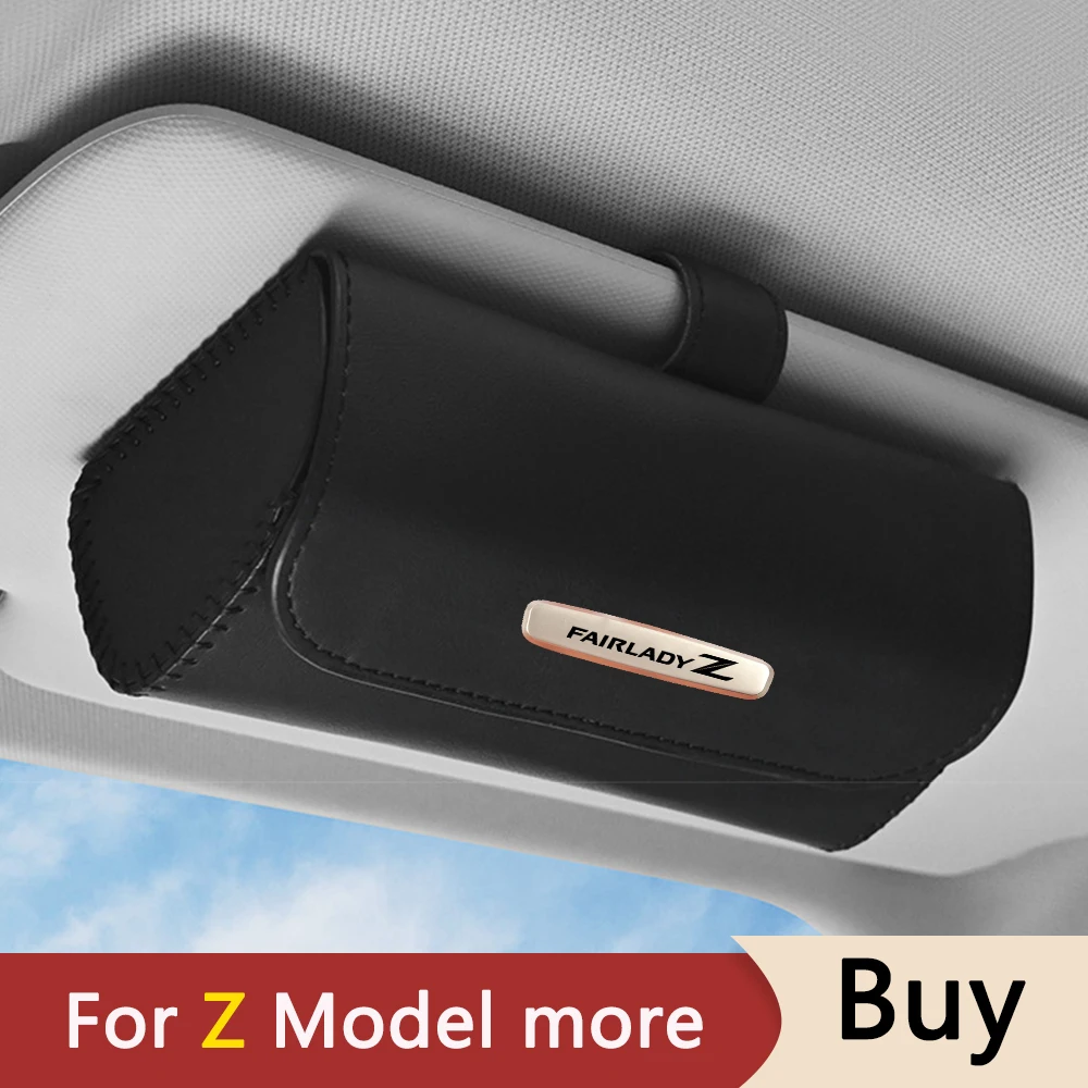 Porta Occhiali Magnetic Car Sun Visor Custodia Per Occhiali Organizer Storage Per Nissan Z 300Zx 350Z 370Z Fairlady Z Accessori Auto