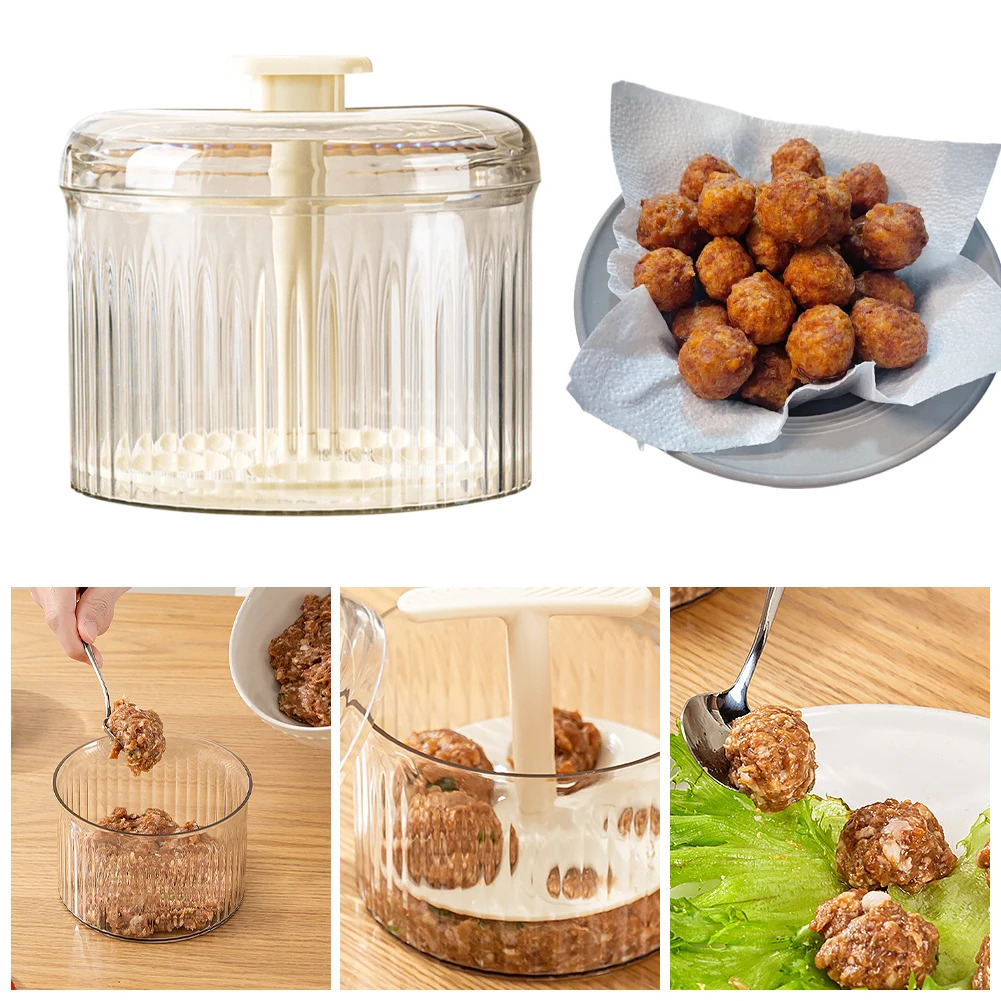 Round Fish Beaf Rice Ball Making Device Kitchen Meatball Mold Kitchen Extruded Meatball Making Tool Gadgets meat ball maker