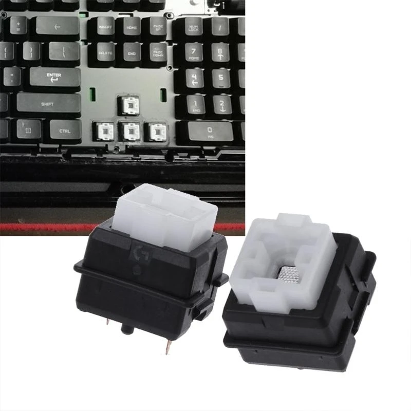 2 x Romer G 기계식 키보드 스위치 G910 G810 G413 K840 RGB 키보드와 호환 가능(검은색) 최고 판매, 7천만