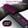 2 in 1 Negative Ion Wireless Hair Straight Comb 10000MAH USB Rechargeable Cordless Portable Hair Straightener Brush 3