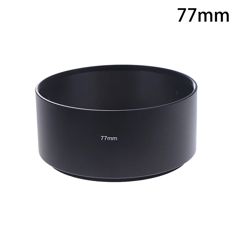 Universal Long Metal Lens Hood for Camera Lenses - Sunshade Accessory