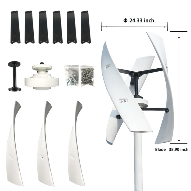 Spiral Wind Vertical Turbine Generators 8KW 20KW 12V 24V 48VAlternative ...
