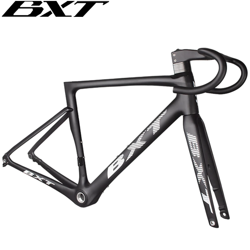 Road Disc Bicycle Carbon Frame Thru Axle Full Carbon Road Bike Frame Flat Mount Disc Brake Aerodynamic Fully Hidden Cable Line bicycle parts bicycle frame