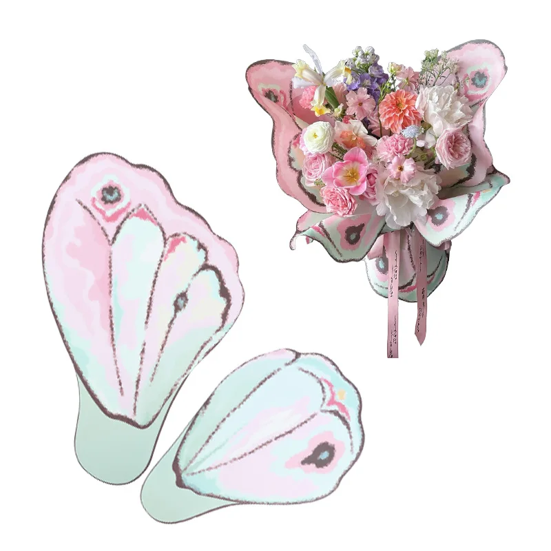 Butterfly Flower Wrapping Paper 2