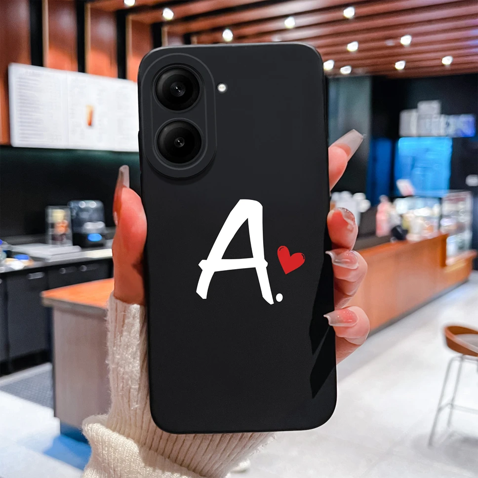 Love Letter Simple Style Shockproof Silicone Bumper Case with Camera Protection