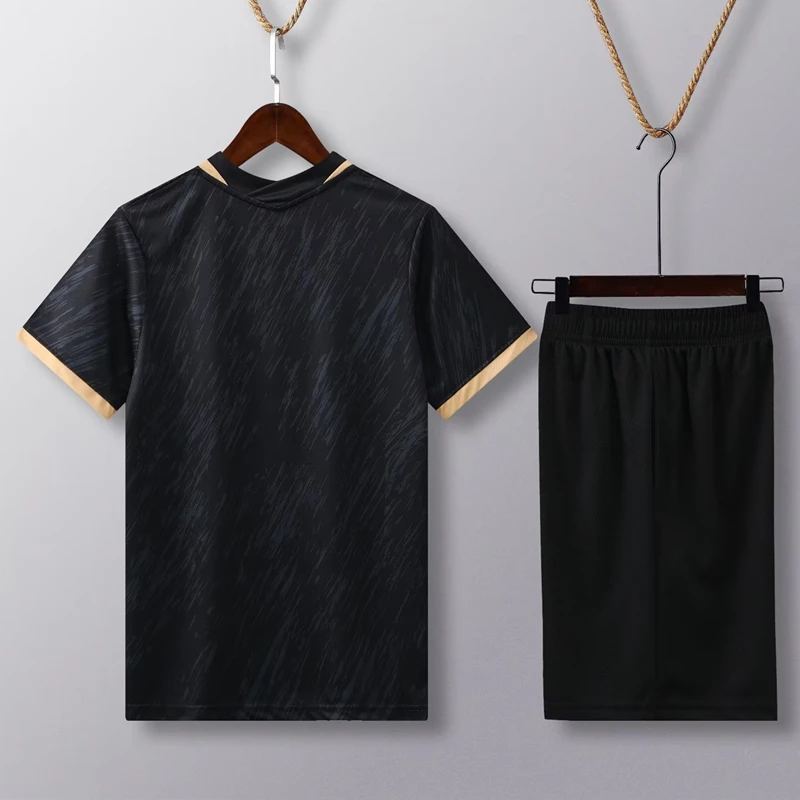 Short Sleeve Volleyball Jersey Set Men Volleyball Uniform V-neck Shirt Double Pockets Shorts Kit Training Suit Custom