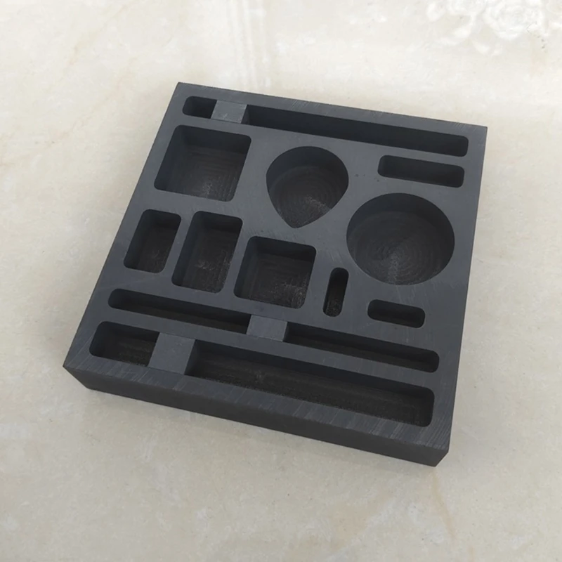 Graphite Casting Ingot Mold 11 Holes Metal Refining Scrap Bar Metal Melting Casting Mould for Melting Casting Refining
