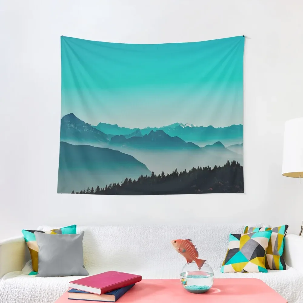 

Rise above the mist. Turquoise Tapestry Room Decoration Accessories On The Wall Tapestry