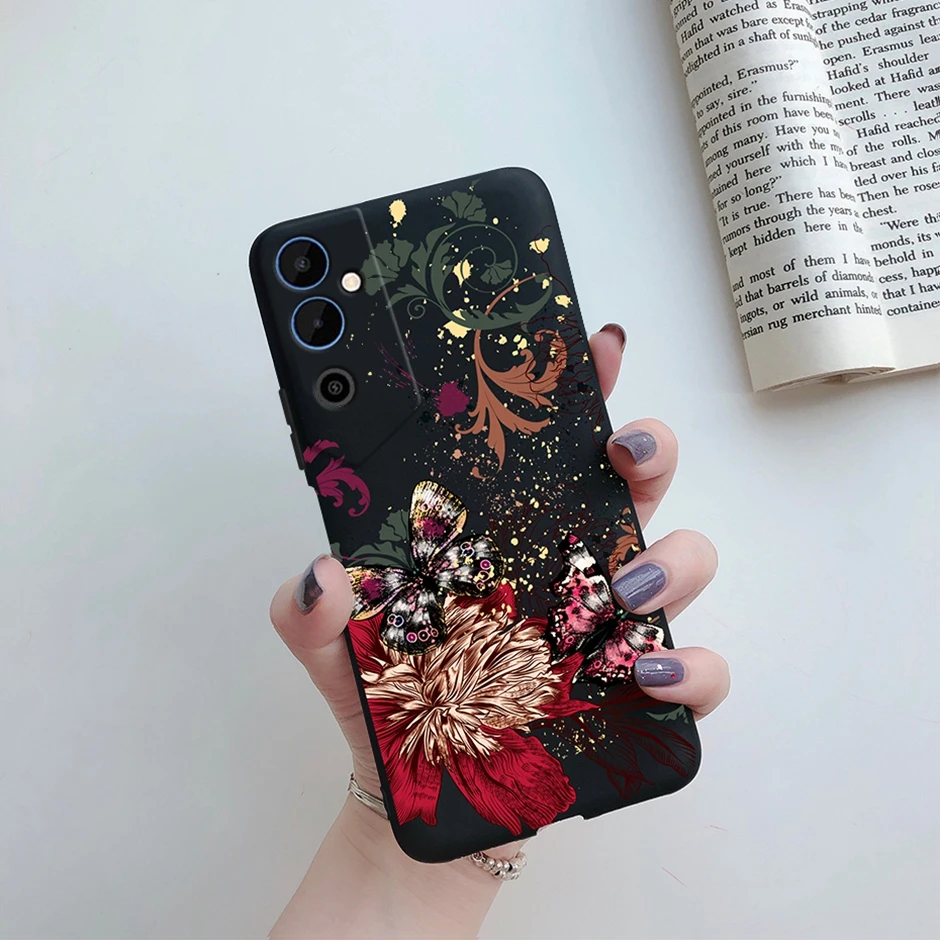 Фото Мягкие силиконовые черные чехлы для телефона Tecno Pova Neo 2 Чехол LG6n для Tecno Pova Neo2 PovaNeo2 задняя крышка Симпатичный мультяшный бампер Coque №5