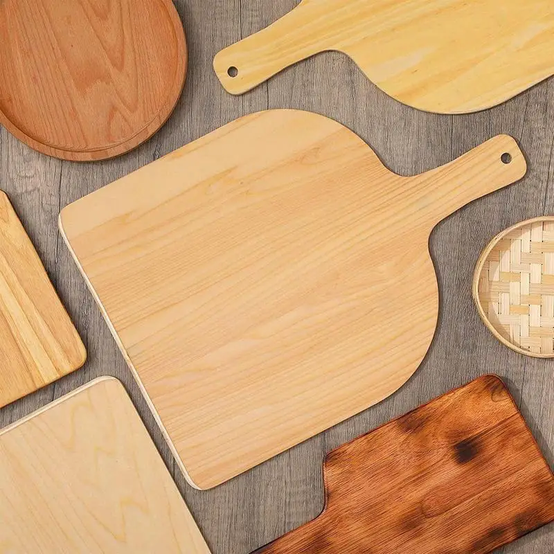 Pizza Peel 11 Inch Authentic Wood Restaurant-Grade Peel 11 Inch Natural Board with Handle Spatula Cutting Large Wood Pizza pizza peel