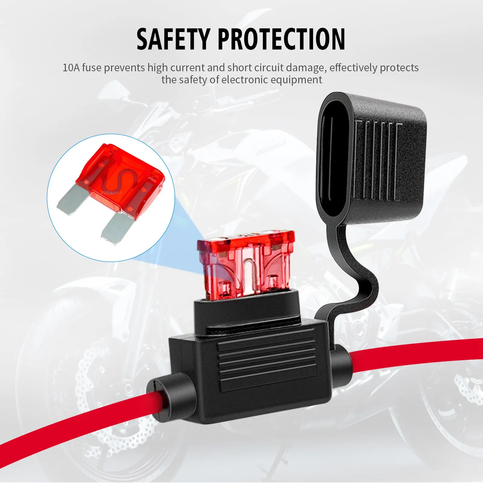 

SAE Connector 4.59FT 12V Ring Terminal SAE to O Ring Connecters Extension Cord Cable Connector SAE Battery Terminals