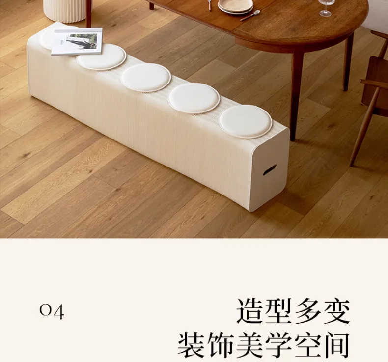 18-paper Shoe-changing Stool, Telescopic and Foldable, Bench Bedside Stool, Stackable Creative Multi-functional Stool