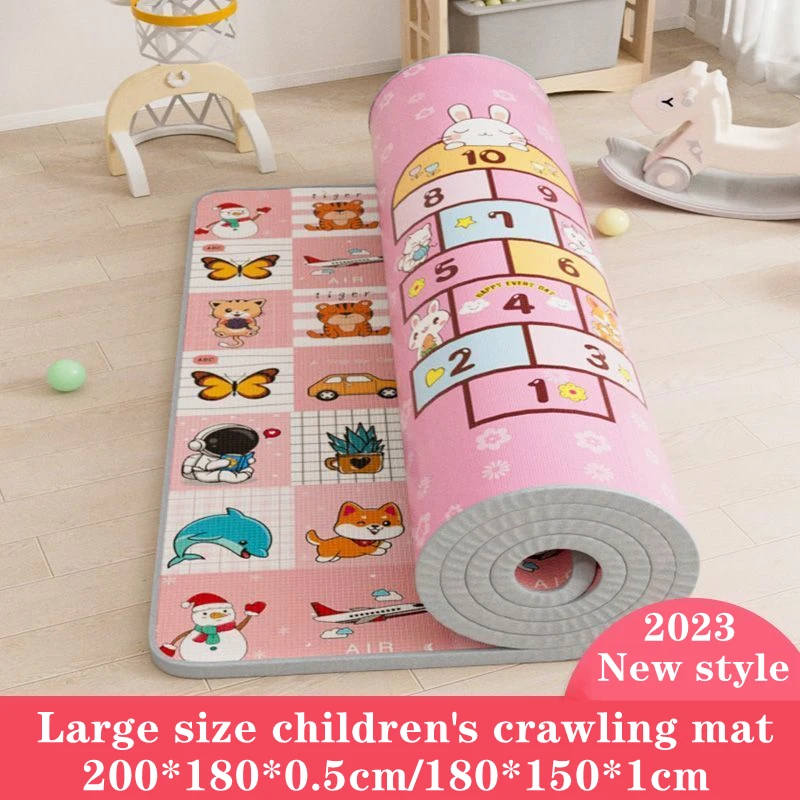 

Xpe 200*180cm Foldable Cartoon Baby Play Mat Puzzle Children's Mat Baby Climbing Pad Kids Rug Baby Games Mats Toys for Children